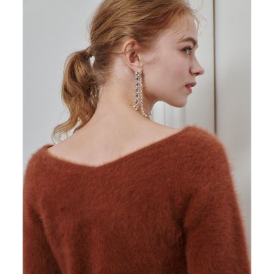 LOULOU WILLOUGHBY】カシミヤブレンドファー加工プル