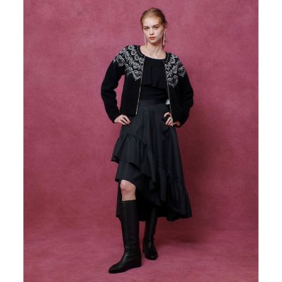 【LOULOU WILLOUGHBY】ハートJQニットブルゾン allureville｜【LOULOU WILLOUGHBY】ハートJQニットブルゾン | Rakuten