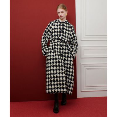 LOULOU WILLOUGHBY】ロービング千鳥ロングコート