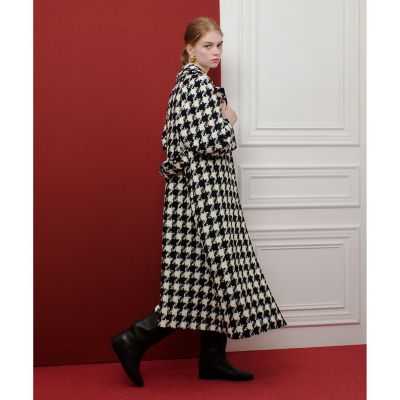 LOULOU WILLOUGHBY】ロービング千鳥ロングコート
