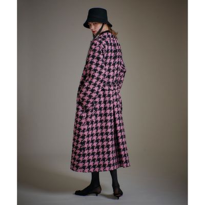 LOULOU WILLOUGHBY】ロービング千鳥ロングコート