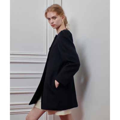 新品✨24AW✨ルルウィルビー シャルムビーバーリバーミドルコート