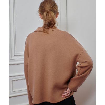 LOULOU WILLOUGHBY】ファー衿ニットショートコート