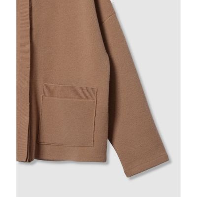 LOULOU WILLOUGHBY】ファー衿ニットショートコート