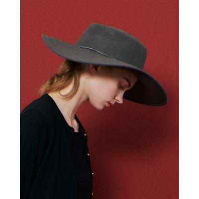 ＜allureville (Women)＞【ＬＯＵＬＯＵ　ＷＩＬＬＯＵＧＨＢＹ】フェルトチェーンツバヒロハット