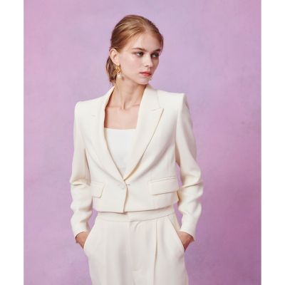 LOULOU WILLOUGHBY】ダブルクロスショートジャケット