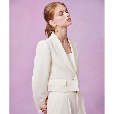 LOULOU WILLOUGHBY】ダブルクロスショートジャケット