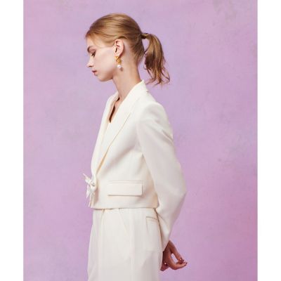 LOULOU WILLOUGHBY】ダブルクロスショートジャケット