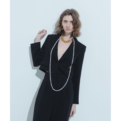 LOULOU WILLOUGHBY】ダブルクロスショートジャケット