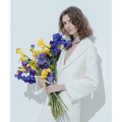 ＜allureville (Women)＞【ＬＯＵＬＯＵ　ＷＩＬＬＯＵＧＨＢＹ】ファンシーツイードセーラージャケット