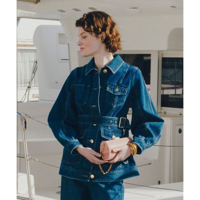 allureville (Women)/アルアバイル 【送料無料】【ＬＯＵＬＯＵ　ＷＩＬＬＯＵＧＨＢＹ】カーブスリーブデニムジャケット