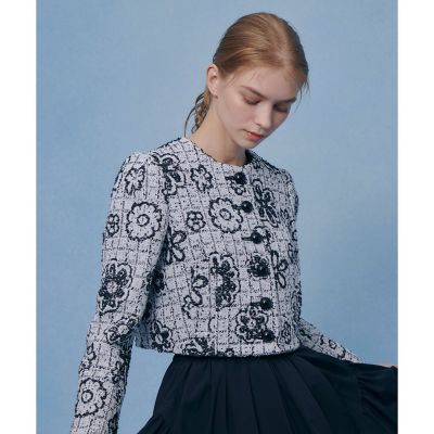 LOULOU WILLOUGHBY】MALHIA ツイードクルー