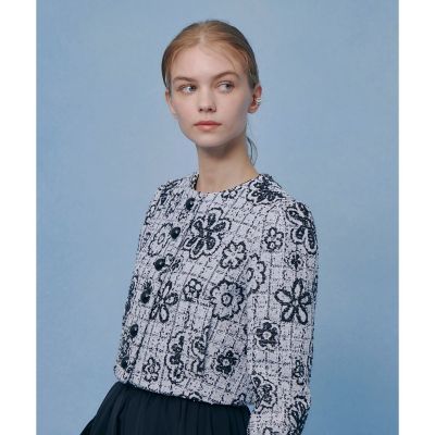 LOULOU WILLOUGHBY】MALHIA ツイードクルー