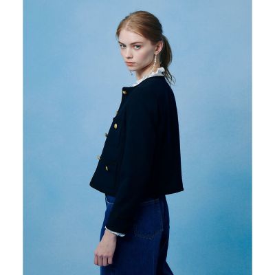LOULOU WILLOUGHBY】ツイードツイルクルージャケット