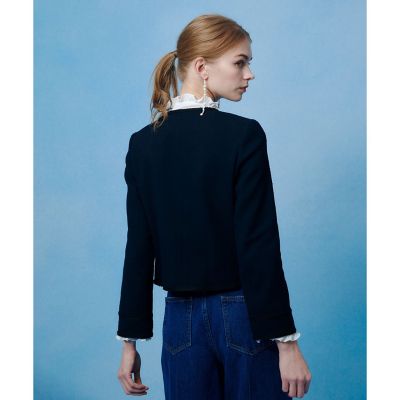 LOULOU WILLOUGHBY】ツイードツイルクルージャケット