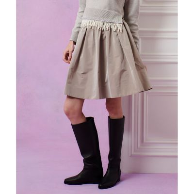 ＜allureville (Women)＞【ＬＯＵＬＯＵ　ＷＩＬＬＯＵＧＨＢＹ】タフタギャザースカート