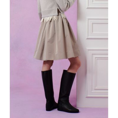 LOULOU WILLOUGHBY】タフタギャザースカート