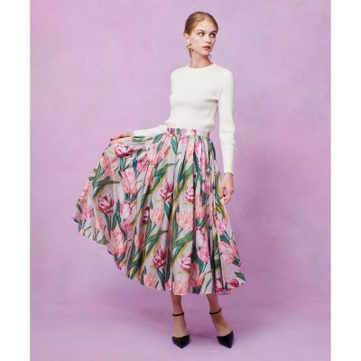 【LOULOU WILLOUGHBY】スパンフラワーギャザースカート LOULOU WILLOUGHBY】スパンフラワーギャザースカート 【公式通販】