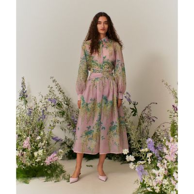 ＜allureville (Women)＞【ＬＯＵＬＯＵ　ＷＩＬＬＯＵＧＨＢＹ】ＲＡＴＴＩオーガンフラワースカート