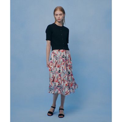ルルウィルビー　RATTIフラワープリントフレアスカート　アルアバイル WEB・博多阪急限定【LOULOU WILLOUGHBY