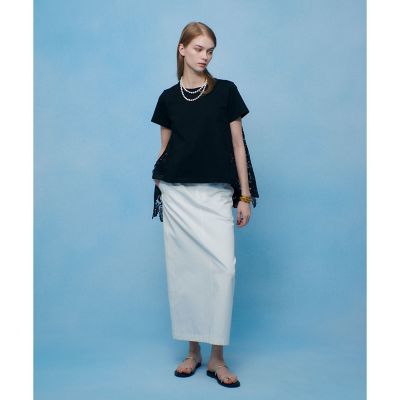 極美品　23AW ビアズリー　シンプルタイトスカート ロングスカート ビアズリー BEARDSLEY 《10/19(日)12時予約開始》ダンボールタイト