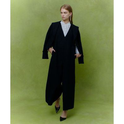【LOULOU WILLOUGHBY】ファンシーツイードオールインワン　Sサイズ LOULOU WILLOUGHBY】ファンシーツイード