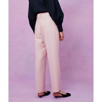 LOULOU WILLOUGHBY】シルクウールツイルタックパンツ