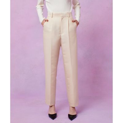 ＜allureville (Women)＞【伊勢丹新宿店　限定商品　】【ＬＯＵＬＯＵ　ＷＩＬＬＯＵＧＨＢＹ】シルクウールツイルタックパンツ