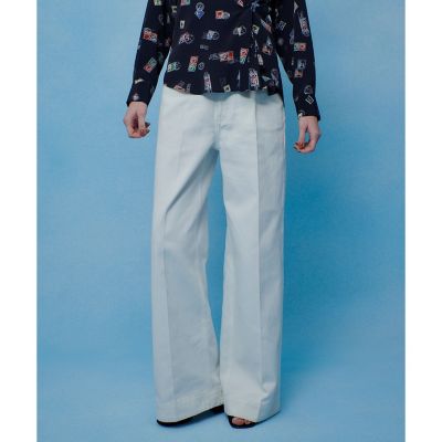 LOULOU WILLOUGHBY】ハイウエストワイドデニムパンツ