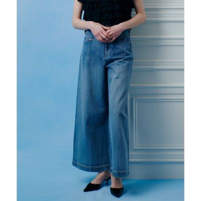 ◇【LOULOU WILLOUGHBY】デニムバギーパンツ