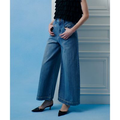 ◇【LOULOU WILLOUGHBY】デニムバギーパンツ