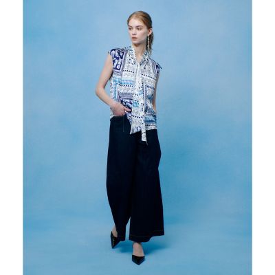 ◇【LOULOU WILLOUGHBY】デニムバギーパンツ