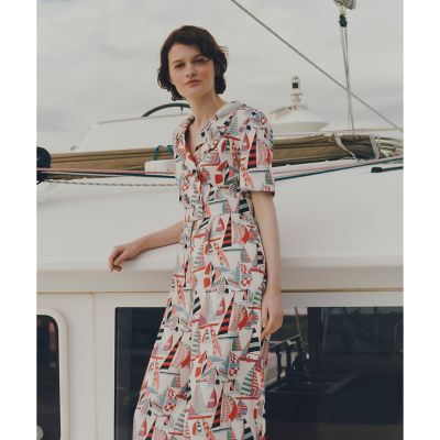 ＜allureville (Women)＞【ＬＯＵＬＯＵ　ＷＩＬＬＯＵＧＨＢＹ】ＲＡＴＴＩ　マリーナプリントオールインワン