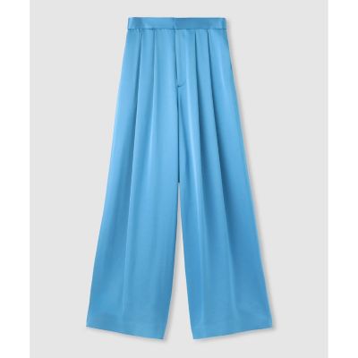 ＜allureville (Women)＞【ＬＯＵＬＯＵ　ＷＩＬＬＯＵＧＨＢＹ】サテンタックパンツ