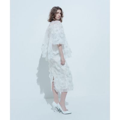 アルアバイル　ルルウィルビー シルクオーガンフラワーブラウス LOULOU WILLOUGHBY】オーガンフラワーブラウス|allureville OFFICIAL