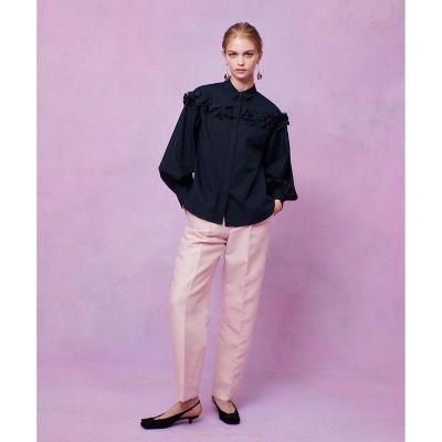 LOULOU WILLOUGHBY】メニーリボンパフスリーブシャツ