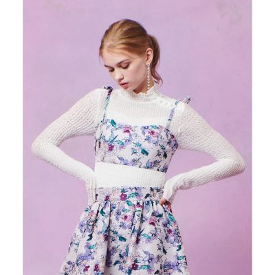 ルルウィルビー　LIMONTAフラワージャガードビスチェ LOULOU WILLOUGHBY】LIMONTAフラワージャ