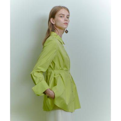 LOULOU WILLOUGHBY】タックシェイプシャツ