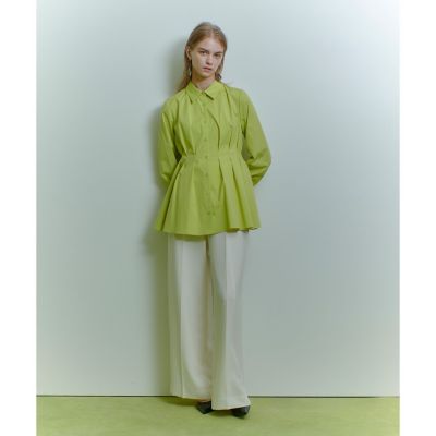 LOULOU WILLOUGHBY】タックシェイプシャツ