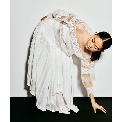 LOULOU WILLOUGHBY】チュールレースブラウス 