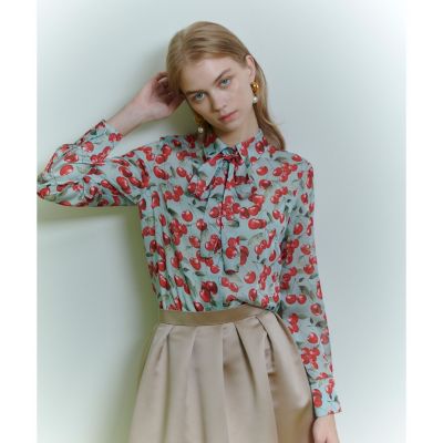 ルルウィルビー ブラウス シャツ さくらんぼ チェリー WEB限定【LOULOU WILLOUGHBY】LISAチェリー