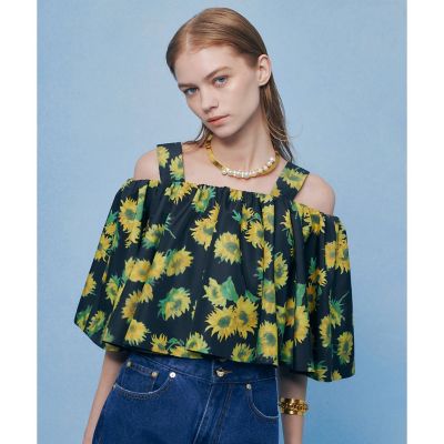 LOULOU WILLOUGHBY フラワープリントブラウス WEB 一部店舗限定【LOULOU WILLOUGHBY】サン
