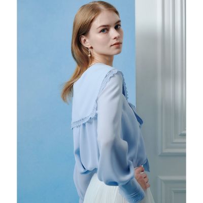 LOULOU WILLOUGHBY】セーラーカラージョーゼット
