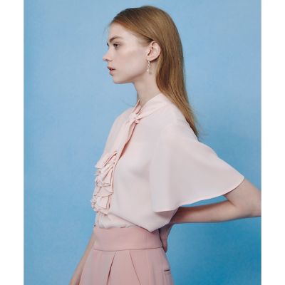 LOULOU WILLOUGHBY】ペタルフリルフレアスリーブ