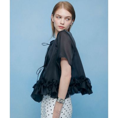 LOULOU WILLOUGHBY】2WAYシアーブラウス