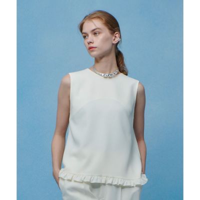 LOULOU WILLOUGHBY】パールネックレス付きフリル