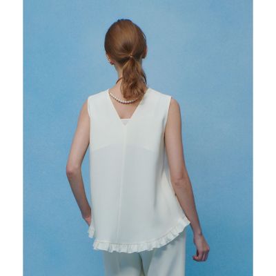 LOULOU WILLOUGHBY】パールネックレス付きフリル