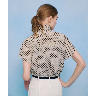 【美品】LOULOU WILLOUGHBY フリルスリーブポロ LOULOU WILLOUGHBY】フリルスリットプルオーバー|allureville OFFICIAL