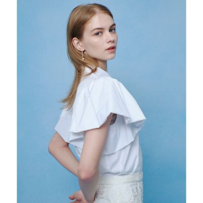 LOULOU WILLOUGHBY】バルーンスリーブシャツブラウス