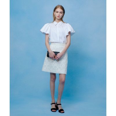 LOULOU WILLOUGHBY】バルーンスリーブシャツブラウス